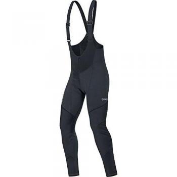 GORE Wear Windproof Men's Bicycle Bib Short, With Seat Insert, C3 GORE WINDSTOPPER Bib Tights+, M, Black, 100337