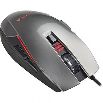 EVGA TORQ X5L - Ratón (USB, Juego, Laser, Ambidextro, Negro, Carbón vegetal, Plata, Universal)