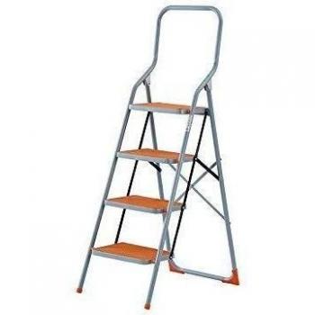Gierre Taburete Desmontable peldaño Ancho de Acero Lacado. ampia Superfice los peldaños cm 38 x 26