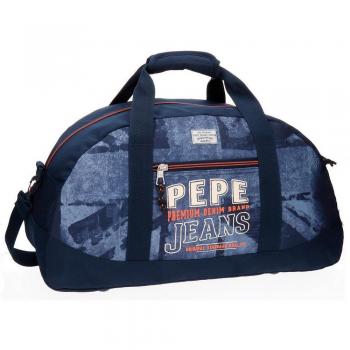 Pepe Jeans Dales Jr Bolsa de Viaje, 50 cm, 27 Litros, Azul