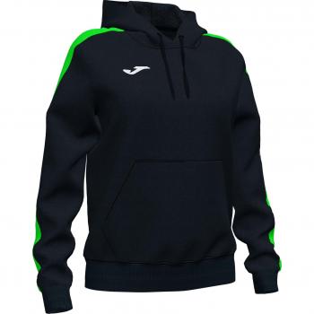 Sudadera con capucha mujer Joma Championship IV negro verde flúor
