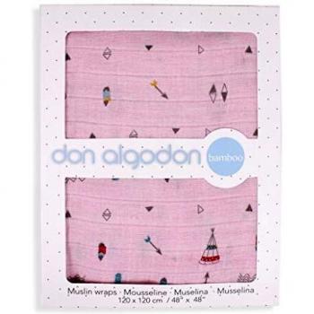 Interbaby Muselina Bebé 120 x 120 cm Extralarga Bambú Don Algodón