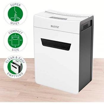 Destructora de papel Leitz IQ Protect Premium 6M - Micro corte P5 - Blanco
