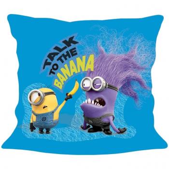 P: os 24300 almohada Minions - Talk To The Banana, aprox. 35 x 35 cm, 100% poliéster