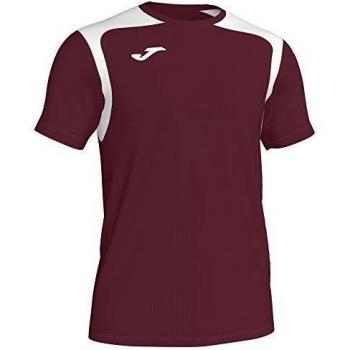 Joma Camiseta M/C Champion V 101264 Burdeos - Blanco Fashion Camiseta Hombre, 101264_672_L, Bordeaux-Bianco, L
