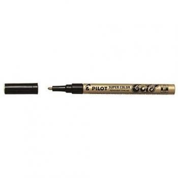 Rotulador Permanente Pilot Super Color Punta Fina 1mm Oro
