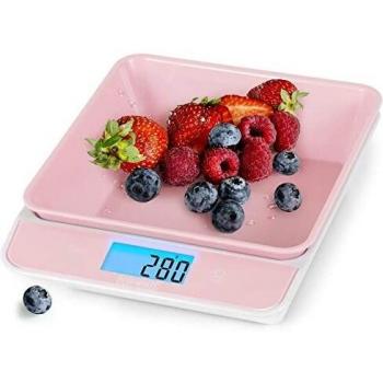 Báscula de Cocina Digital Duronic KS100 PK con Bol de 1.2L y Capacidad Máxima de 5 Kg - Rosa