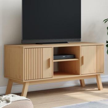 vidaXL TV Cabinet OLDEN Brown 114x43x57 cm Solid Wood Pine