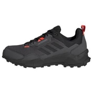 Zapatillas de montaña Adidas Terrex AX4 para hombre, color negro con detalles en naranja, talla 42(2/3), diseño adecuado para hiking y actividades al aire libre