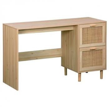 Mesa Escritorio Bong 2 Cajones Color Pino 120 cm
