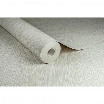 Boutique Grasscloth Textured Plain Natural Metallic Wallpaper