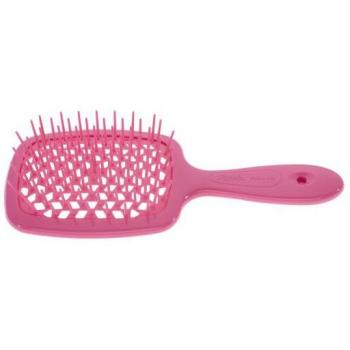 Janeke Superbrush Large Paddle Brush - Pink with White, Dimensions: 20.3 x 8.5 x 3.1 cm