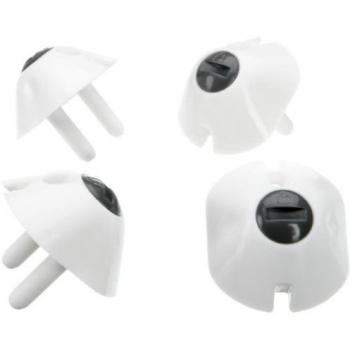 Lindam Xtra Guard - Pack de 4 protectores dobles para enchufes