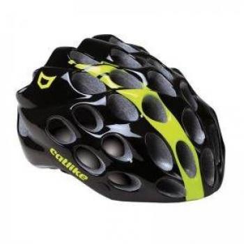 Catlike Whisper Casco de Ciclismo, Unisex Adulto, Negro / Amarillo
