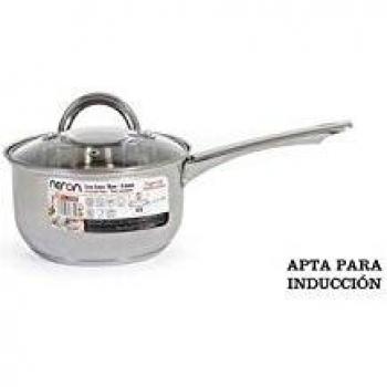 Neron 36474 Cazo Acero Inducción con T, 16 cm, 2 l