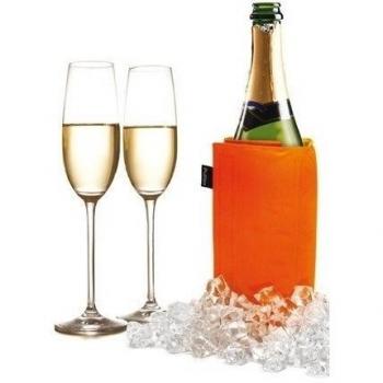 Termometros Y Exclusivas - Funda Enfriadora Vino/Cava Naranja-Lima