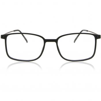 Gafas Anti-Azules Cuadradas con Armazón Completo TR90 Negras y Lentes Recetadas para Hombre - SmartBuy Collection