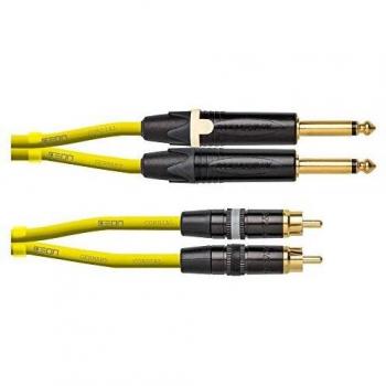 Cordial CEON DJ PLUG-RCA 3m Yellow Audio Cable