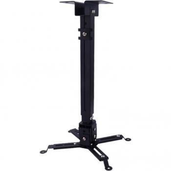 Soporte de Techo Extensible Multifuncional para Proyector Colgante Ajustable Universal Negro