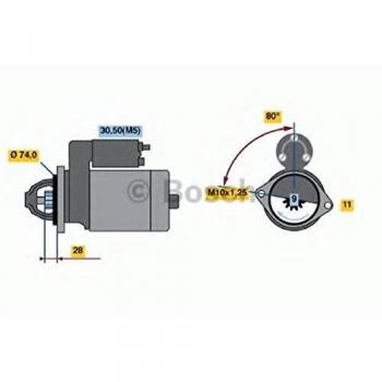 Motor de Arranque Bosch 986021550 - Motor de arranque, marca Bosch, modelo 0 986 021 550, diseñado para vehículos, alta durabilidad y rendimiento óptimo