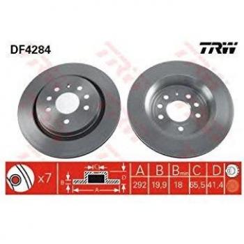 TRW DF4284 Rotores de Discos de Frenos