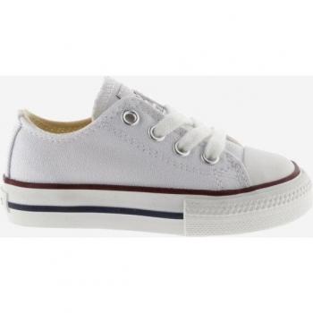 Victoria Tribu Zapatillas de lona con puntera de goma para niños, modelo Basket Lona 28 en color blanco