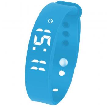Pulsera Actividad Inteligente con Podómetro, Monitor de Dormir Calorías, Despertador, Visualización de Temperatura, Hora y Fecha, Cuenta Atrás de 100 minutos, Reloj Pulsera Deporte
