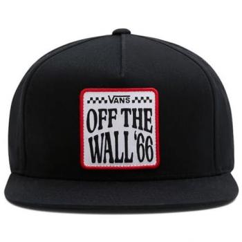 Gorra Vans Classic Snapback Negro para Hombre, talla única, diseño clásico con logo VANS Est. 1966 en color blanco