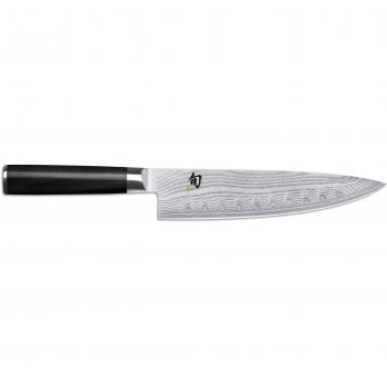 Cuchillo Kai Chef Alveolado 20 cm - Mango de Madera Laminada - Acero Inoxidable de Damasco 32 Capas - Diseño Exclusivo