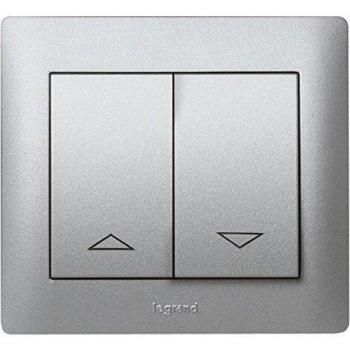 Legrand galea life - Tecla mando persiana doble interruptor pulsador galea aluminio