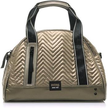 Mustang Aeroon Bolso de Mano para Mujer en Tejido Metalizado Verde con Cierre de Cremallera