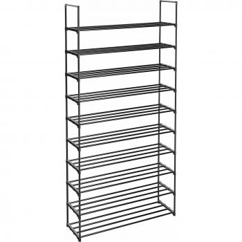 Estante para Zapatos de 10 Niveles - Soporte Alto y Delgado para Almacenamiento de Zapatos, Metal, Ahorro de Espacio, 30x94x206 cm, Ideal para Vestidor y Entrada