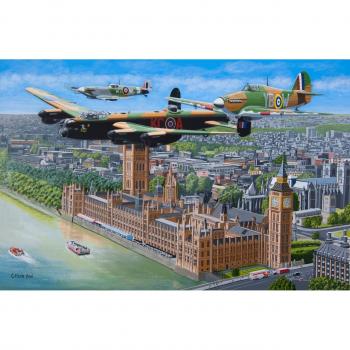 Puzzle Casa de Puzzles Vuelo del Pasado de 500 Piezas - Puzzle Ilustrado Escénico para Adultos