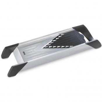 Mandolina GEFU Violino - Cortador Gourmet de Acero Inoxidable para Verduras y Frutas con Módulos Intercambiables