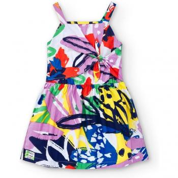 Tuc Tuc - Vestido de niña popelín de tirantes con estampado Rockin The Jungle