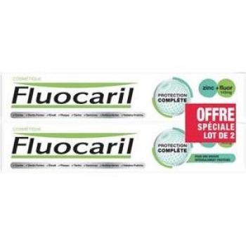 Pasta Dental Fluocaril Protección Completa con Zinc y Flúor 145mg 2x75ml