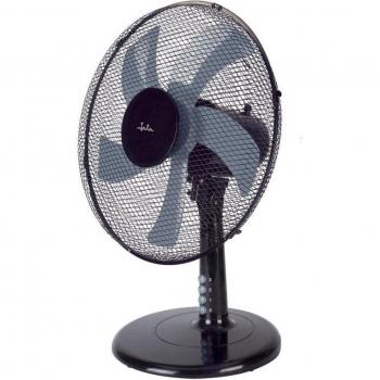 Ventilador de Mesa Jata JVVM3125, 50W, 5 Aspas de 43 cm, Color Negro