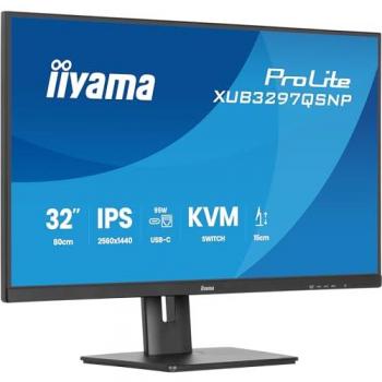 Monitor IIYAMA ProLite XUB3297QSNP-B1 32 QHD IPS 2560x1440 100Hz USB-C KVM con RJ45 y altavoces