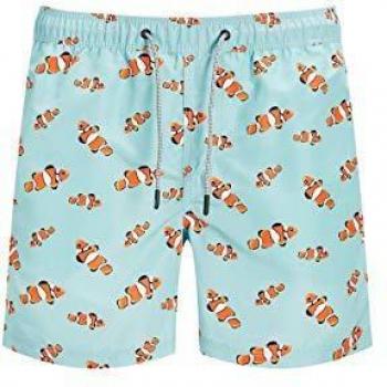 Jack & Jones JJIARUBA JJSWIMSHORTS AKM Sea Bañador para Hombre, Azul Claro, M