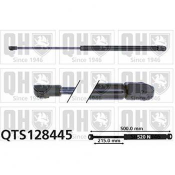 Amortiguador de maletero QUINTON HAZELL 520N para VW Golf IV (1J) - Referencias: 1J6827550, 1J6827550B, 1J6827550