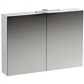 Armario Espejo LAUFEN BASE 1200 mm, 2 Puertas, LED, Blanco Brillante