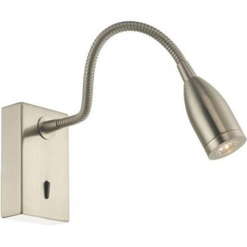 Lámpara de Lectura Tadley Níquel Satinado 1 Bombilla 27cm LED
