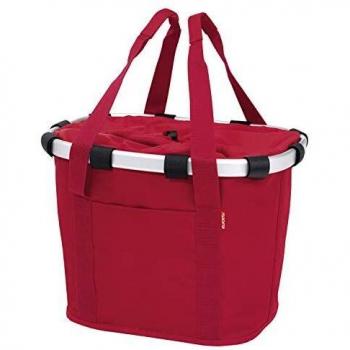 KLICKfix 0303R - Cesta de bicicletas, color Rojo , 35 x 28 x 5 cm