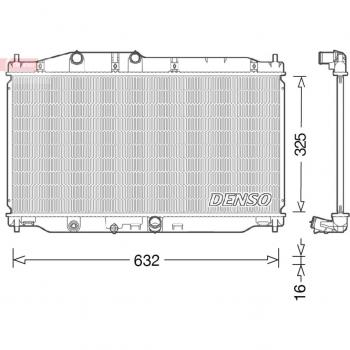 Radiador DENSO DRM40043 para refrigeración del motor