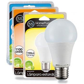 Lampara estandar led a65 e27 11w 6000k de 8 unidades
