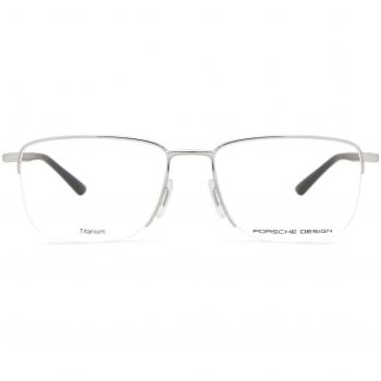 Porsche Design P8730 B Men's Eyeglasses Silver Size 54 - Blue Light Block Available (Frame Only)