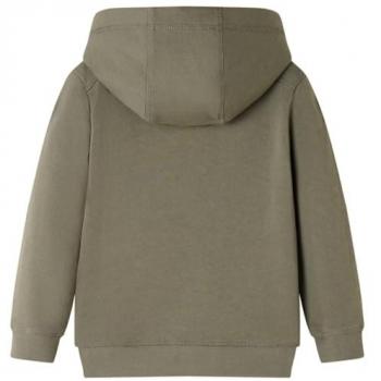 Sudadera Infantil con Capucha Estampado Todoterreno Color Caqui 104