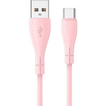 Cable USB Tipo-C Universal de Silicona 1m Rosa