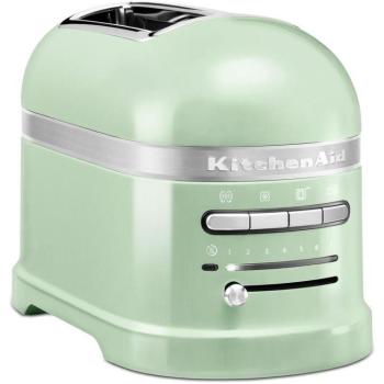 Tostadora KitchenAid Artisan 2 Ranuras Anchas 1250W Verde Pistacho con Rejilla para Sándwiches