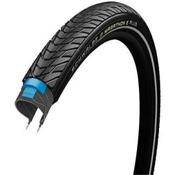 Schwalbe Marathon E-Plus - Neumático de Bicicleta Unisex para Adultos, Negro, Talla única